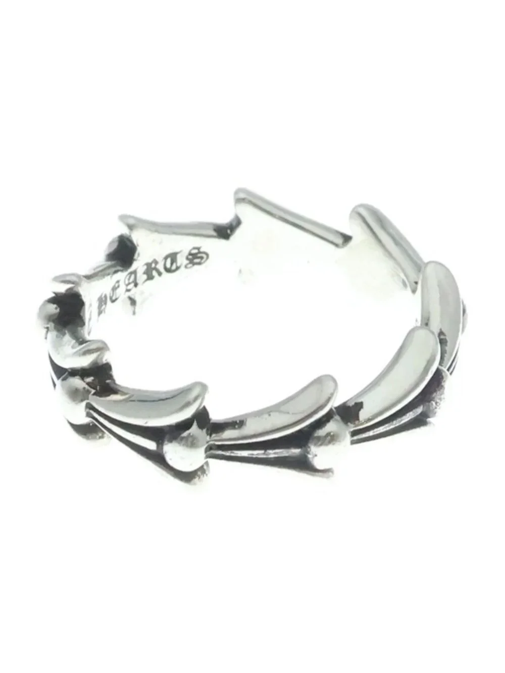 Chrome Hearts Cross Tail Ring Silver